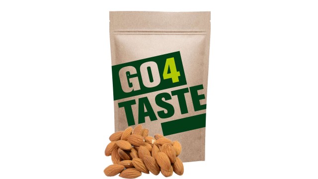 Opakowanie niesolonych migdałów prażonych ze sklepu Go4Taste