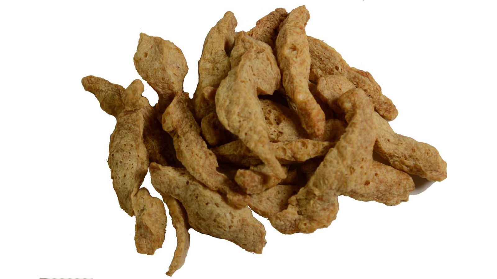 Makaron sojowy na białym tle.