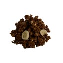 Granola banan kakao - mieszanka składników z dodatkiem banana