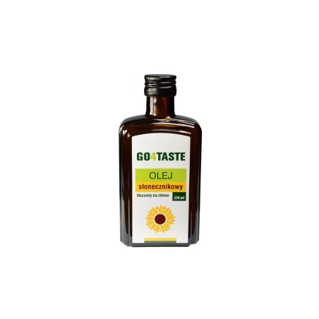 Olej słonecznikowy - tłoczony na zimno z nasion słonecznika