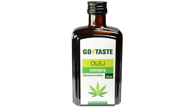 Olej konopny - w butelce