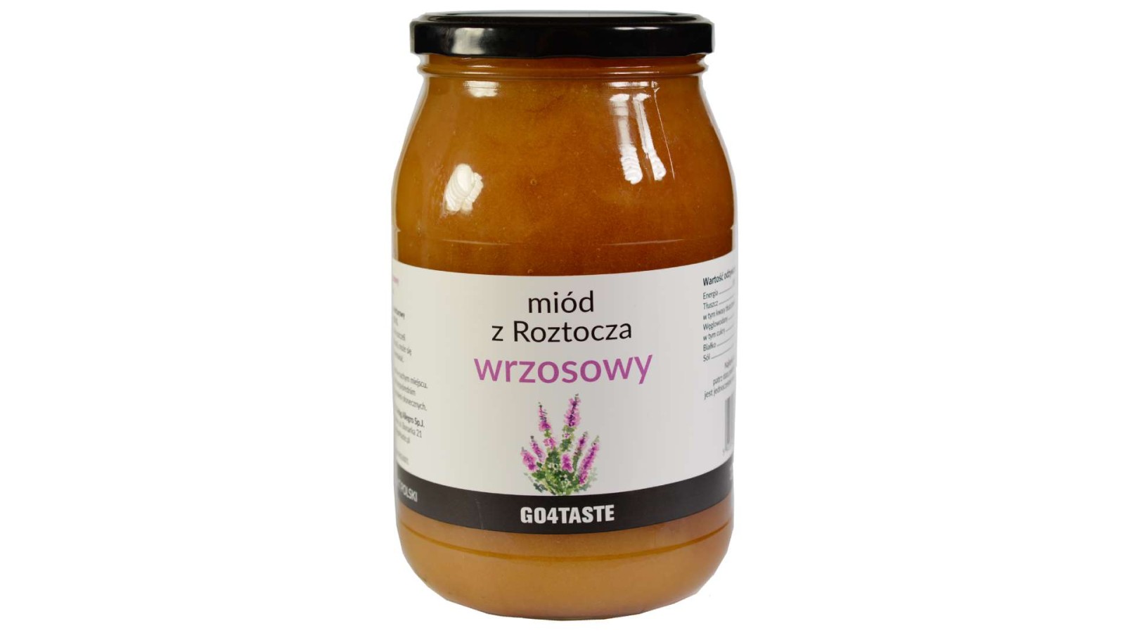 Miód wrzosowy nektarowy w szklanym słoiku 1.3kg