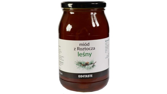 Miód leśny 1,3 kg w słoiku  z połączenia miodu nektarowego i spadziowego
