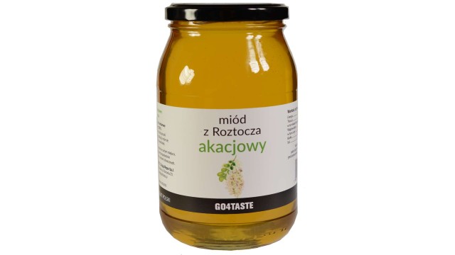 Miód  akacjowy - 1300g z Roztocza  w słoiku Go4taste