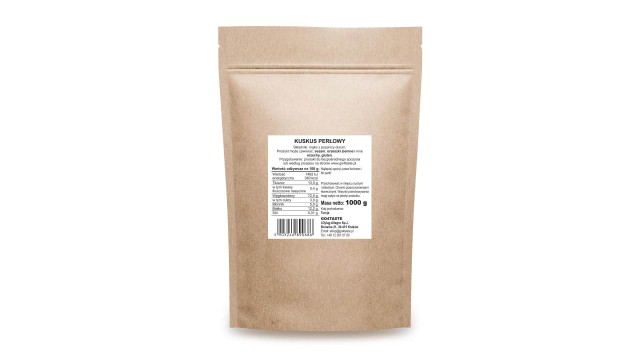 Kasza kuskus perłowa - opakowanie 1kg z etykietą