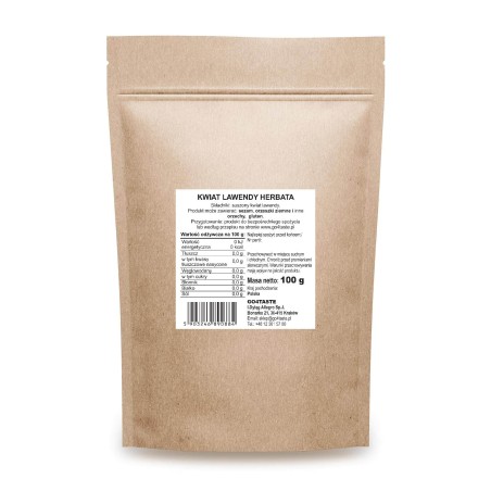 Kwiat lawendy herbata 100 g — suszona lawenda, napar | Go4taste