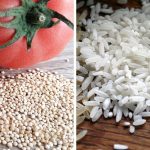 rozsypana komos ryżowa i ryż