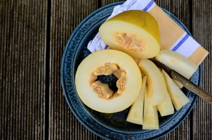 świeży melon kantalupa