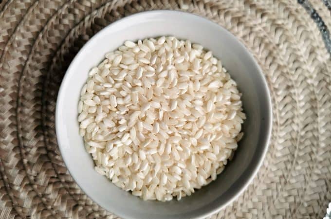 ryż arborio w misce