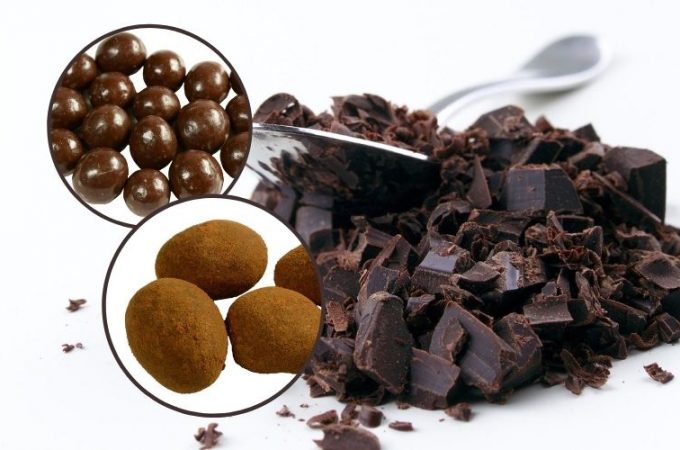 bakalie w czekoladzie, orzechy w czekoladzie