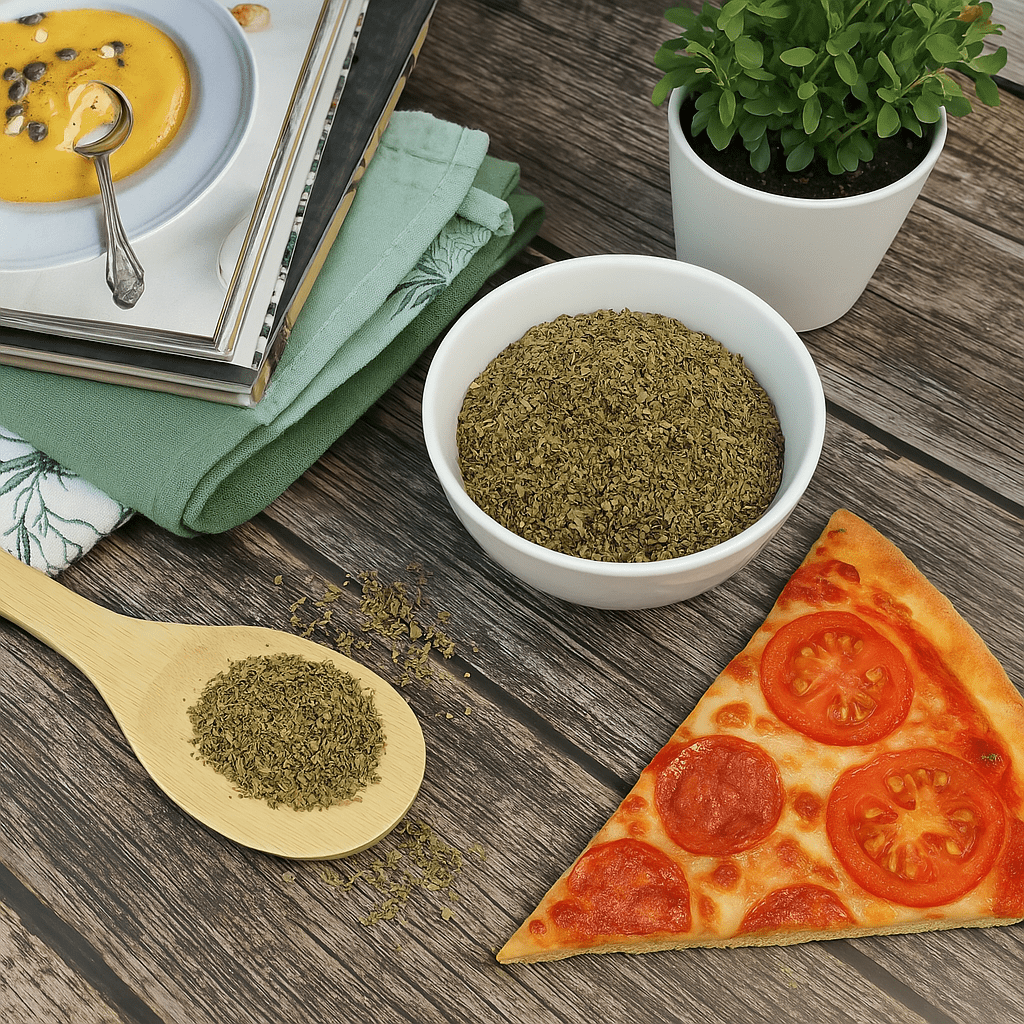 Zioła prowansalskie jako dodatek do pizzy