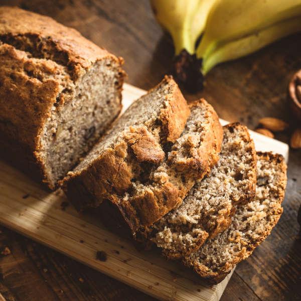 Odżywczy chleb bananowy z mąki migdałowej