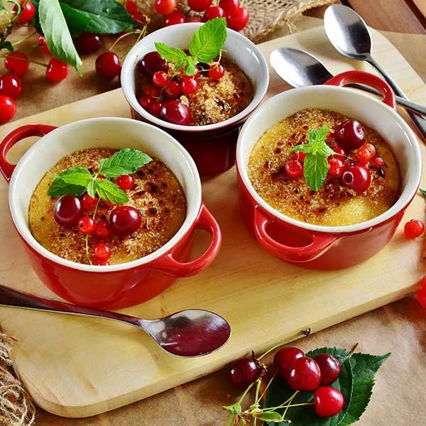 Flan z mąką z ciecierzycy